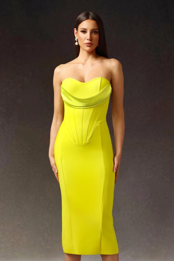 suku sleeveless bandage midi dress 12