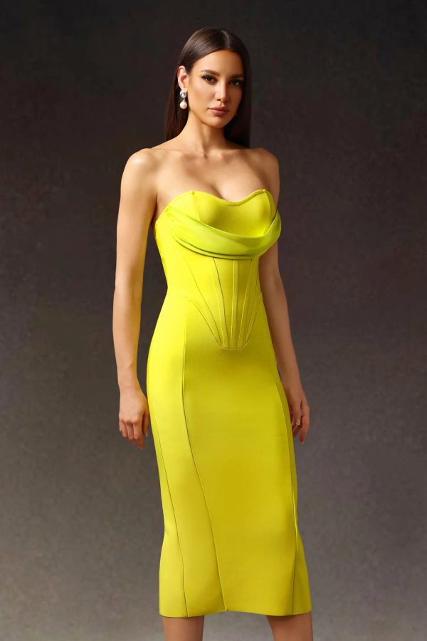 suku sleeveless bandage midi dress 14