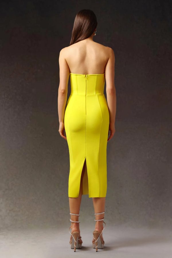 suku sleeveless bandage midi dress 16