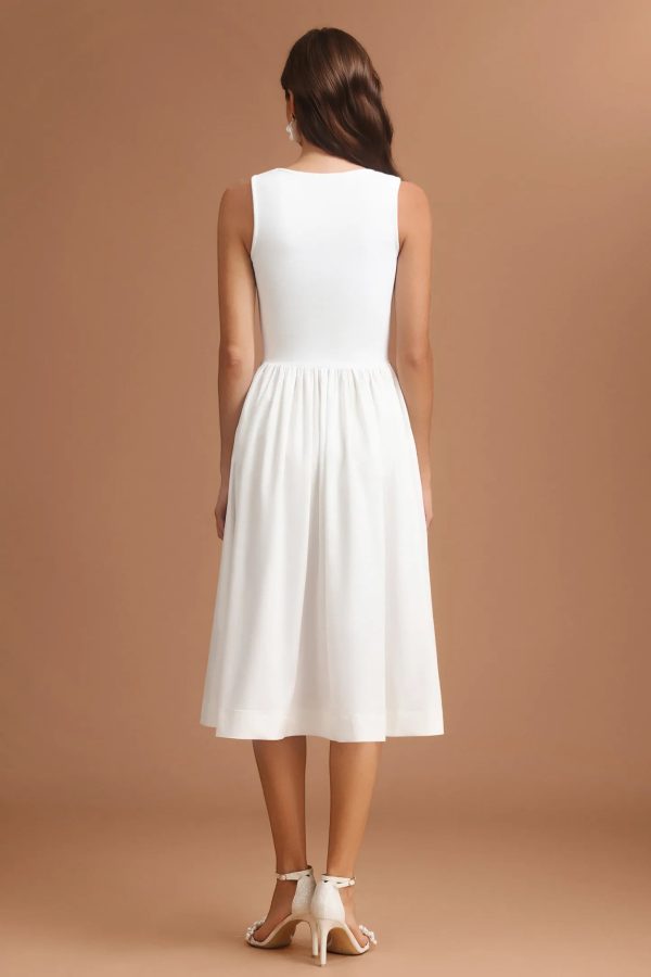 tereza square collar halter butterfly midi dress 16