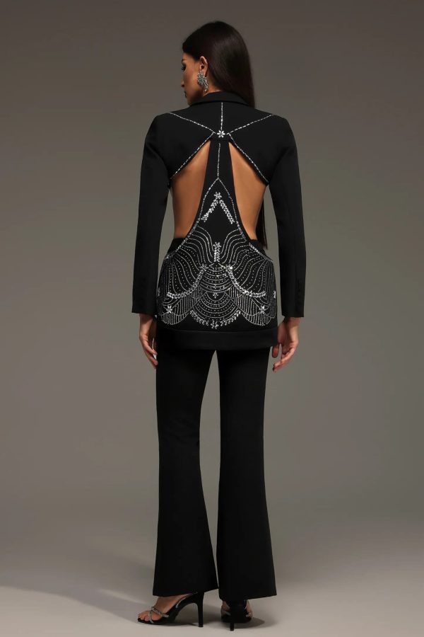 torill long sleeves v neck diamond hollow out maxi two piece set 16
