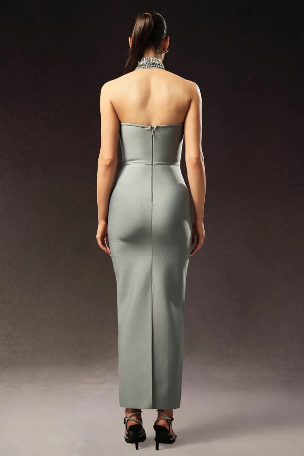 viaya sleeveless diamond bandage maxi dress 16