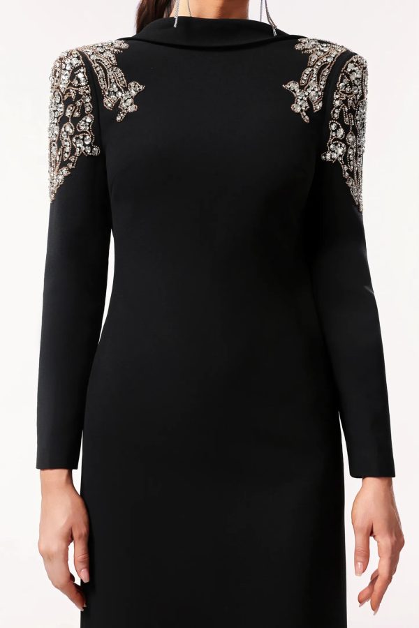 zade long sleeves backless slit maxi dress 14