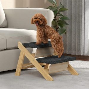 2 in 1 foldable wooden dog stairs & ramp with non slip pad 11 2 in 1 foldable wooden dog stairs & ramp with non slip pad 11