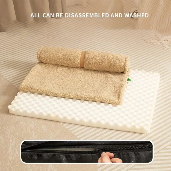 all season washable dog bed with removable cover 13