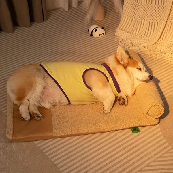 all season washable dog bed with removable cover 16