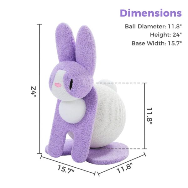 bunny shaped cat scratching post 14