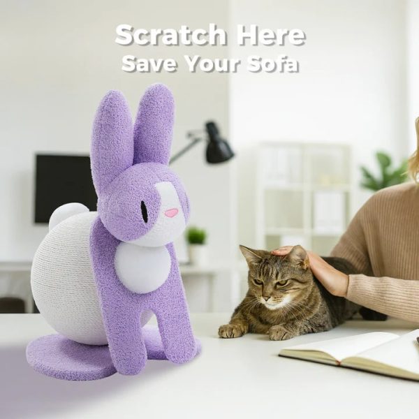 bunny shaped cat scratching post 21