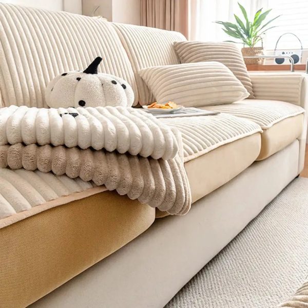 fashion straight plush comfortable sofa protective stretch magic sofa cover 20
