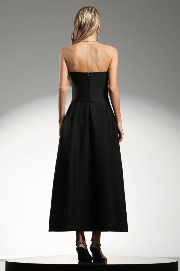 ganera sleeveless diamond bandage midi dress 16