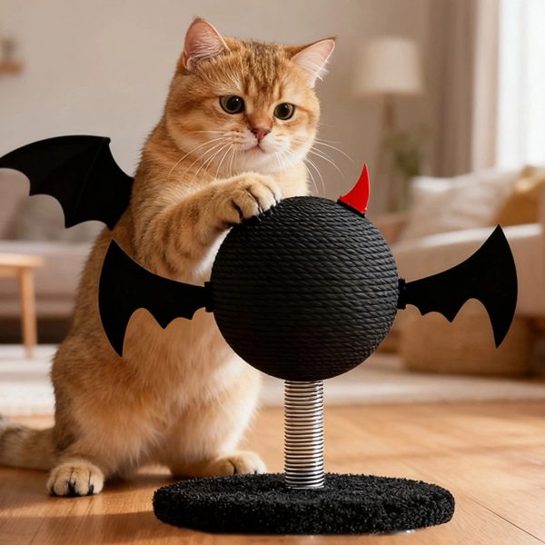 halloween devil sisal cat scratcher with base 20