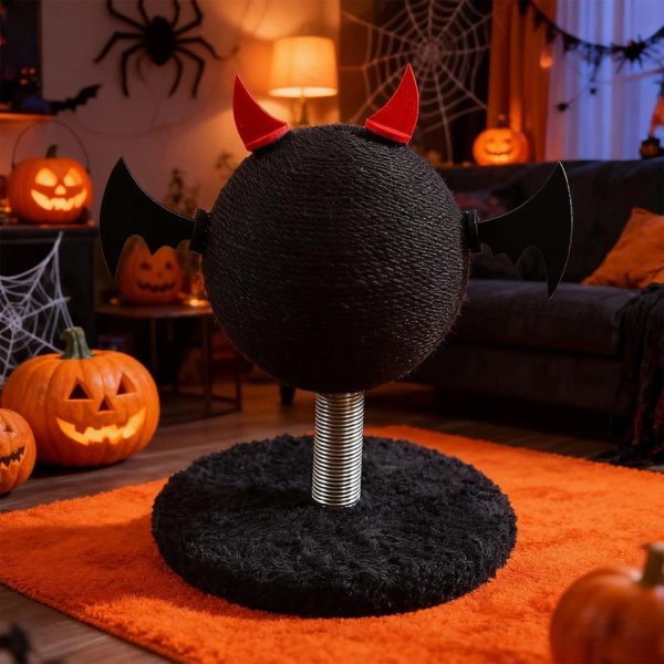 halloween devil sisal cat scratcher with base 22