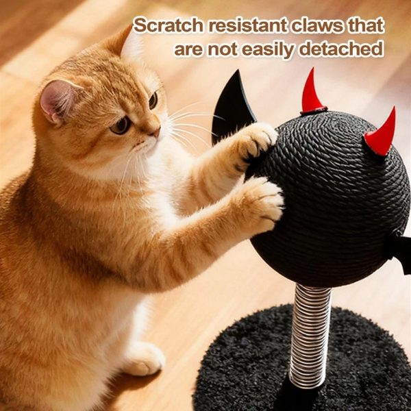 halloween devil sisal cat scratcher with base 25