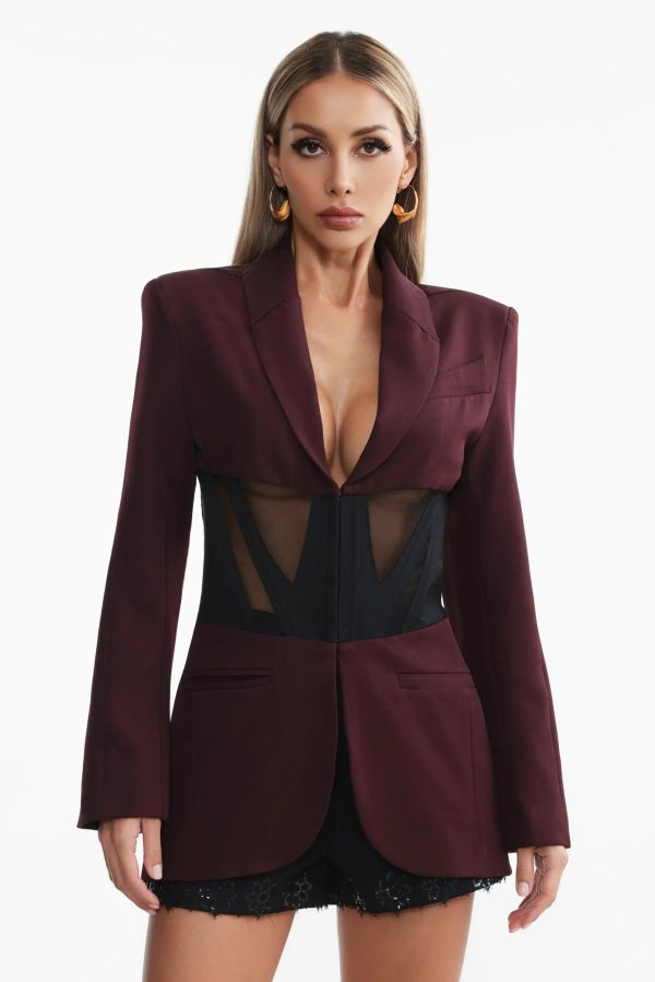 janka long sleeve corset blazer 12