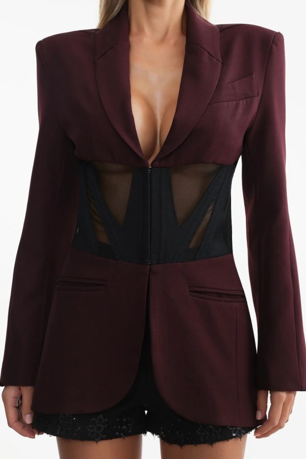 janka long sleeve corset blazer 13