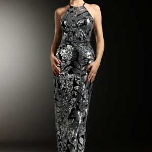 jilly halter sleeveless sequin maxi dress 11