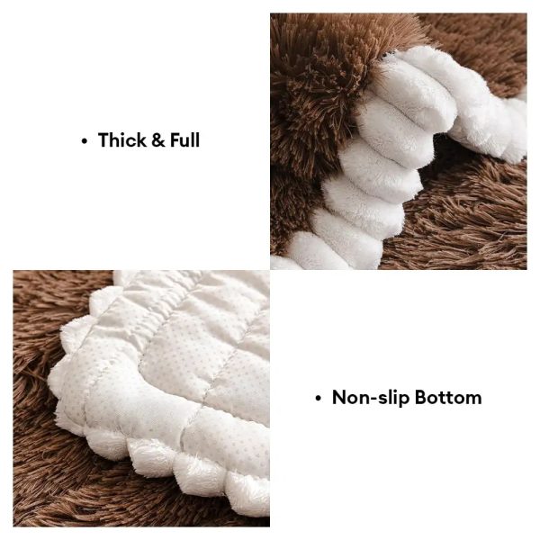 luxury fluffy plush thickened comfortable non slip couch cover 17