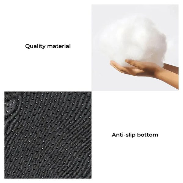 modern plaid plush thickened square calming dog bed 16