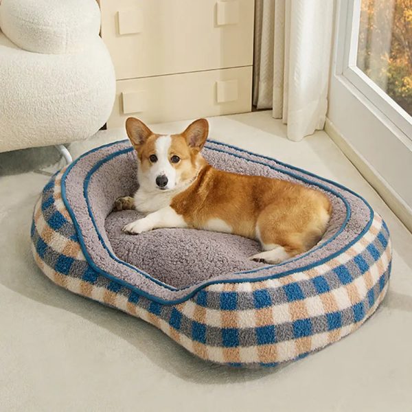 oval teddy velvet donut dog bed 12