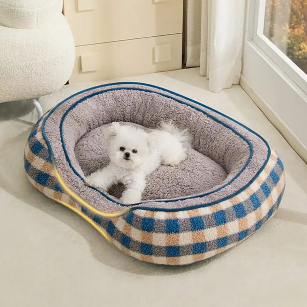 oval teddy velvet donut dog bed 15