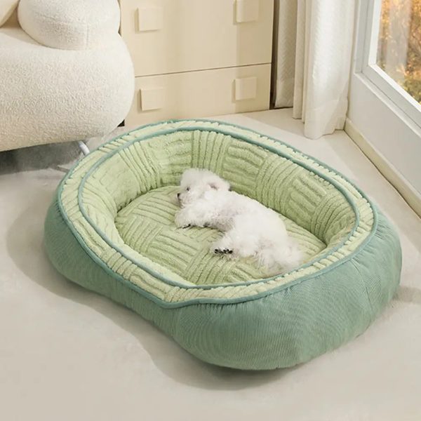 oval teddy velvet donut dog bed 20