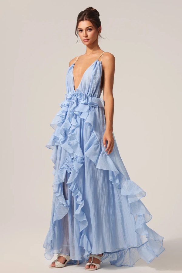 quincy sleeveless backless folds maxi dress 14
