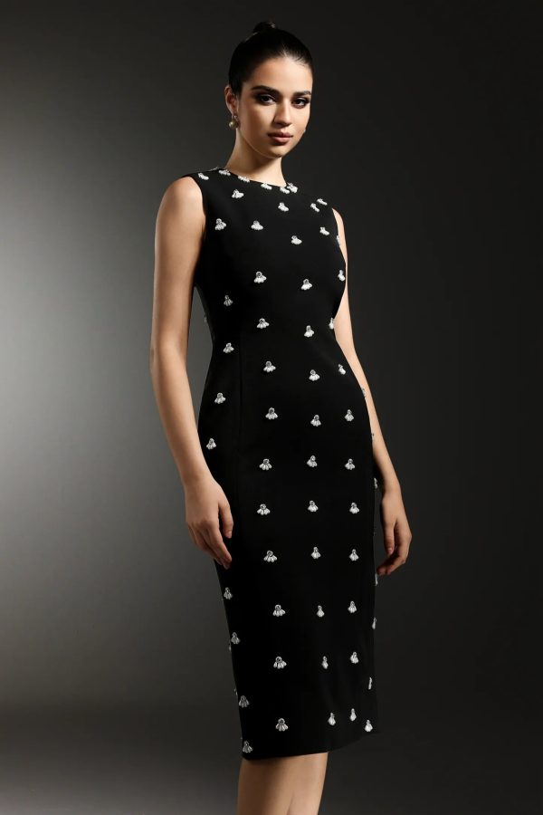 rahan sleeveless pearl midi dress 14