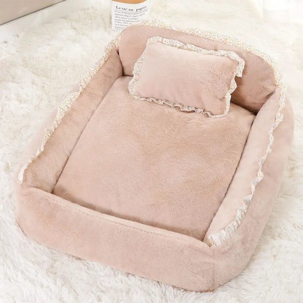 soft fluffy garden chic washable pet bed small dog bed 14