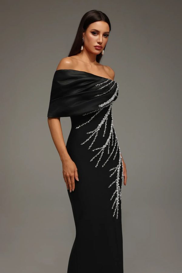 zaha one shoulder sleeveless diamond bandage maxi dress 15