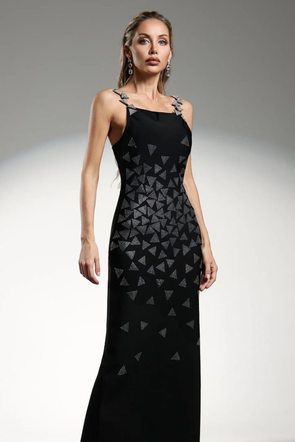 zaniah sleeveless triangle diamond bandage maxi dress 15