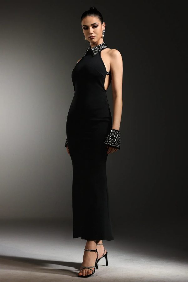 zetia halter sleeveless diamond bandage maxi dress 15