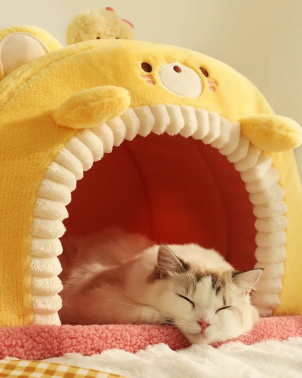 bear themed pet sleeping house 12
