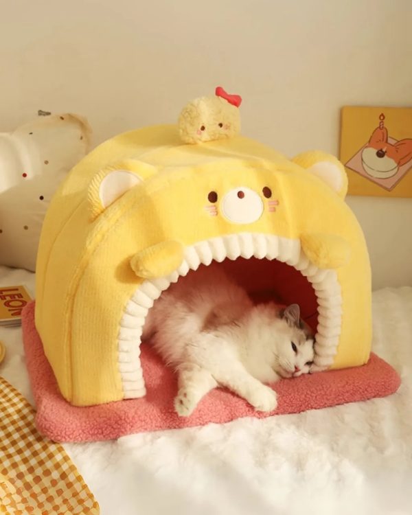 bear themed pet sleeping house 16