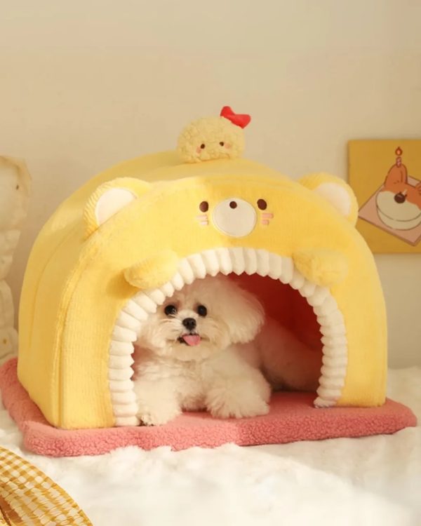 bear themed pet sleeping house 18