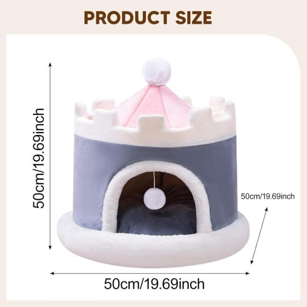 castle style pet house 24
