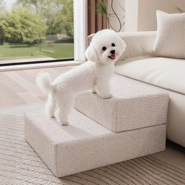 chenille durable scratch resistant foldable blocks multi level dog stairs 12