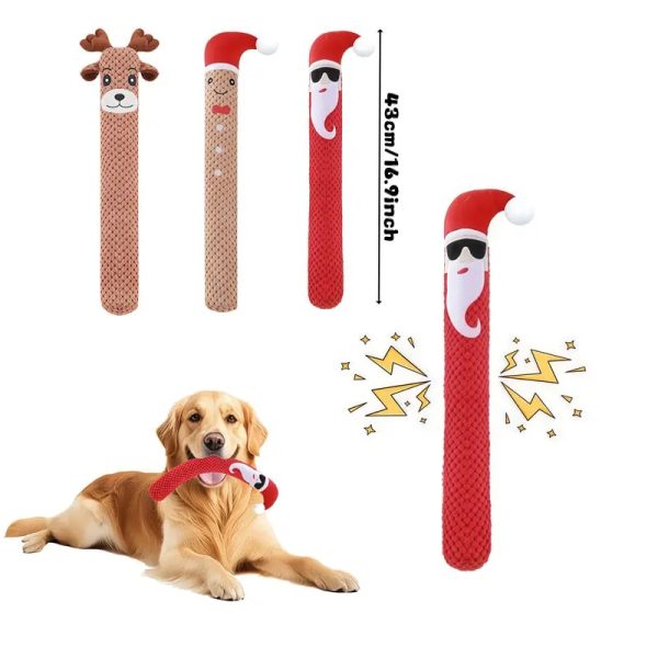 christmas durable interactive squeaky dog toy 15