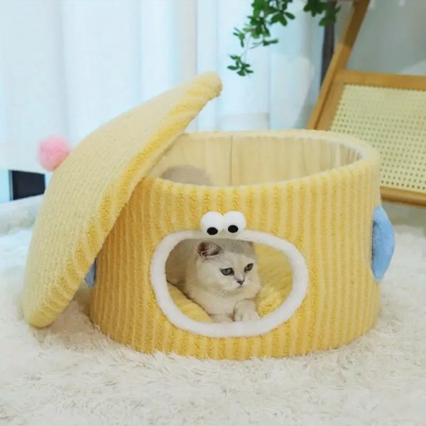 corduroy cozy cat cave nest 12