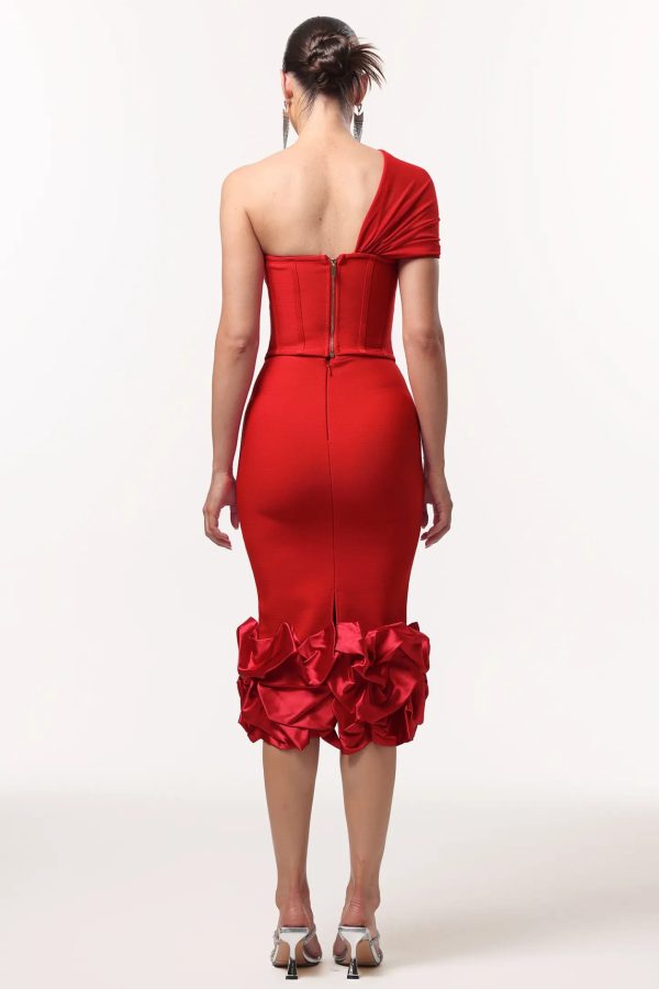 dorie one shoulder corset bandage two piece set 16
