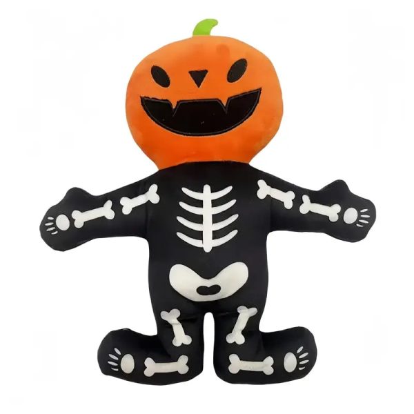 jack o' lantern dog squeaky chew toy 16