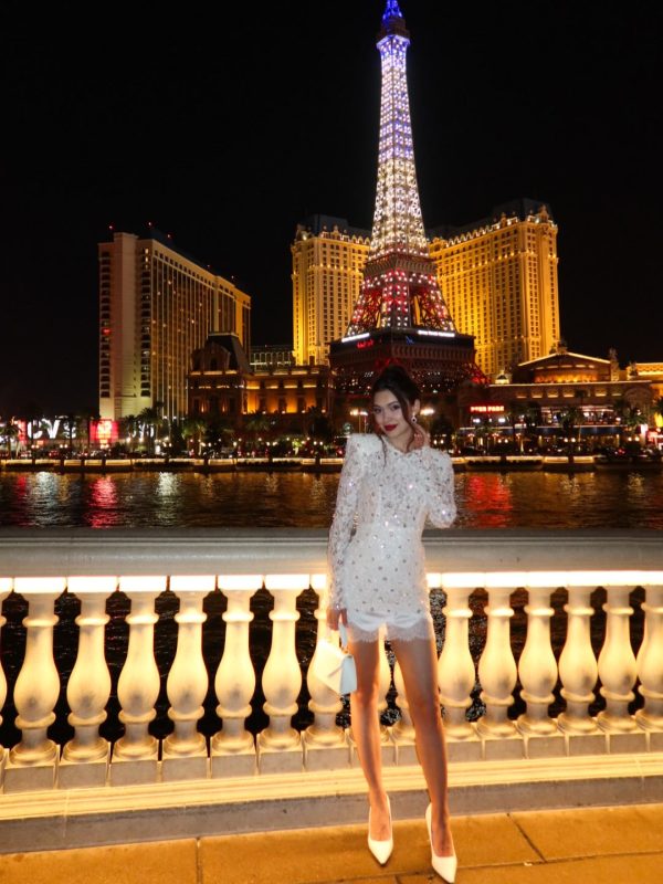 kaatib long sleeve lace rhinestone mini dress 17