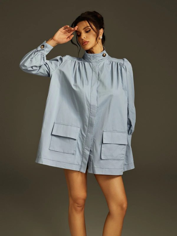 limber high neck denim jacket 15