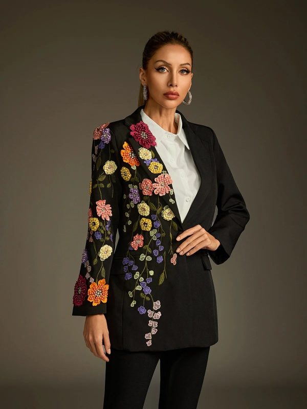 ludmila flower embroidered blazer 14