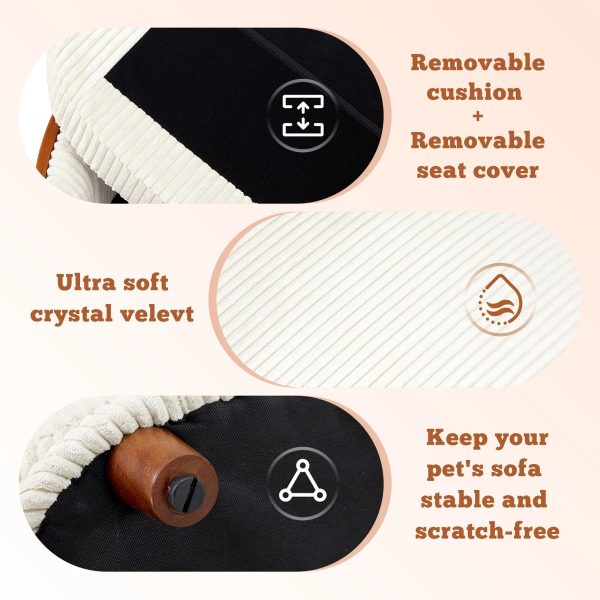 luxury modern wooden elevated design dog bed 13