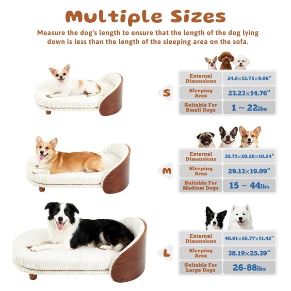 luxury modern wooden elevated design dog bed 16