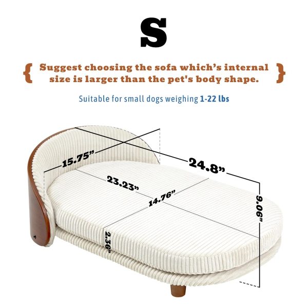 luxury modern wooden elevated design dog bed 19