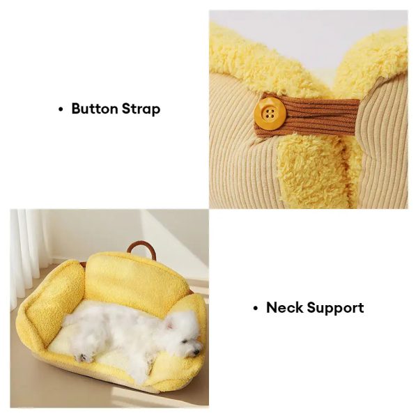 multifunctional full neck support deep sleeping dog sofa bed 15