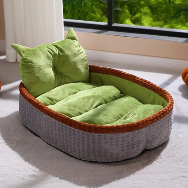neck support soft heighten frame pet lounger pillow dog bed 20