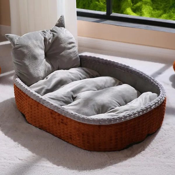 neck support soft heighten frame pet lounger pillow dog bed 21