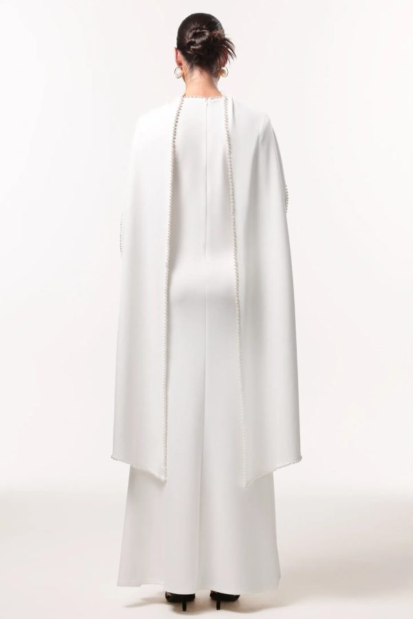 selene elegant pearl round neck long sleeve maxi dress white 16